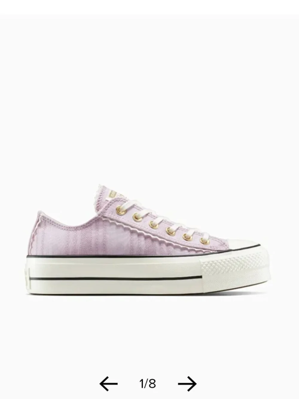 Converse Chuck Taylor All Star Lift School Daze Platform Sneakers – Lilac/Purple - Picture 7 of 11